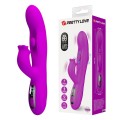 PRETTY LOVE - VIBRADOR OSCILATIVO YALANDA RABBIT COM DISPLAY DE LED ROXO - D-245943 - Dona Pimenta