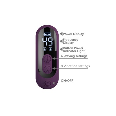 PRETTY LOVE - DEE VIBRADOR MULTIFUNCIONAL COELHO OSCILAÇÃO E PERCUSSÃO ROXO - D-245944 - Dona Pimenta