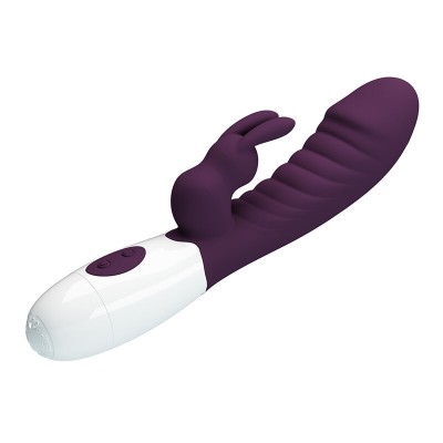 PRETTY LOVE - VIBRADOR COELHO NAUGHTY BUNNY COM 30 FUNÇÕES - ROXO - D-245971 - Dona Pimenta
