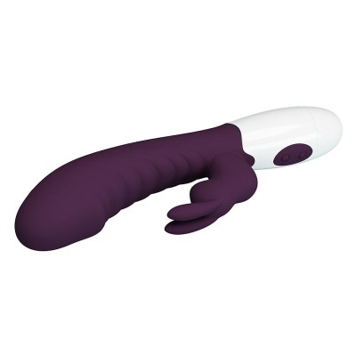PRETTY LOVE - VIBRADOR COELHO NAUGHTY BUNNY COM 30 FUNÇÕES - ROXO - D-245971 - Dona Pimenta