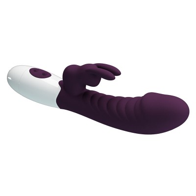 PRETTY LOVE - VIBRADOR COELHO NAUGHTY BUNNY COM 30 FUNÇÕES - ROXO - D-245971 - Dona Pimenta