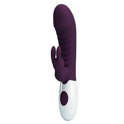 PRETTY LOVE - VIBRADOR COELHO NAUGHTY BUNNY COM 30 FUNÇÕES - ROXO - D-245971 - Dona Pimenta
