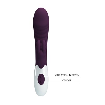 PRETTY LOVE - VIBRADOR COELHO NAUGHTY BUNNY COM 30 FUNÇÕES - ROXO - D-245971 - Dona Pimenta
