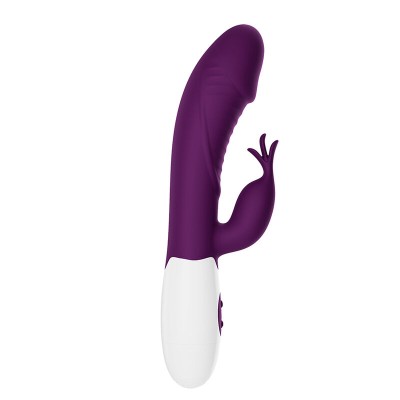 PRETTY LOVE - ROGUE MUSE VIBRADOR COELHO COM 30 FUNÇÕES ROXO - D-245973 - Dona Pimenta