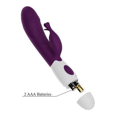 PRETTY LOVE - ROGUE MUSE VIBRADOR COELHO COM 30 FUNÇÕES ROXO - D-245973 - Dona Pimenta