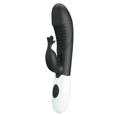 PRETTY LOVE - RASMUSSEN VIBRADOR COELHO COM 30 FUNÇÕES PRETO - D-245974 - Dona Pimenta