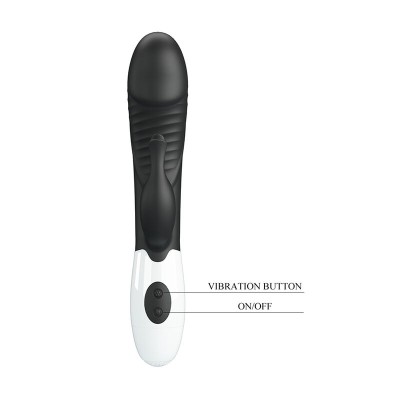 PRETTY LOVE - RASMUSSEN VIBRADOR COELHO COM 30 FUNÇÕES PRETO - D-245974 - Dona Pimenta