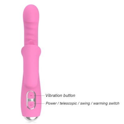 NALONE - T-MAY VIBRADOR MAGIC STICK COELHO - ROSA - D-246214 - Dona Pimenta