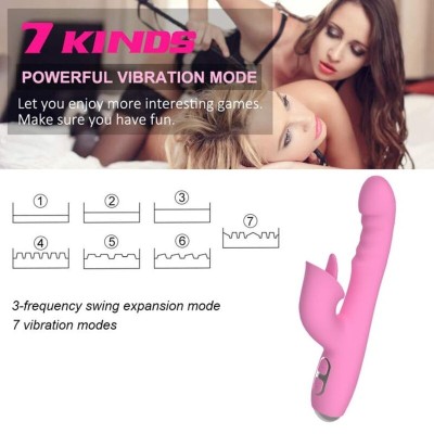 NALONE - T-MAY VIBRADOR MAGIC STICK COELHO - ROSA - D-246214 - Dona Pimenta