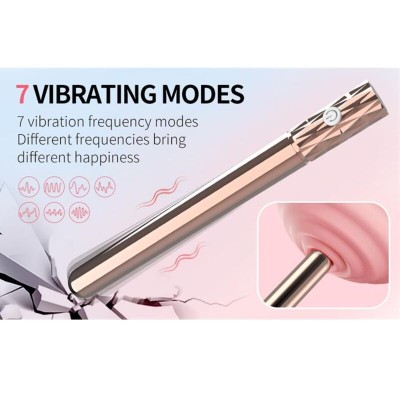 NALONE - TIA VIBRADOR MAGIC STICK COELHO - ROSA - D-246217 - Dona Pimenta