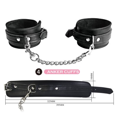 PRETTY LOVE - KIT BDSM DE 8 PEÇAS PRETO - D-245965 - Dona Pimenta