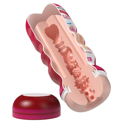 PRETTY LOVE - MASTURBADOR VAGINAL FLORA COM VENTOSA E TEXTURAS INTERNAS - D-245947 - Dona Pimenta