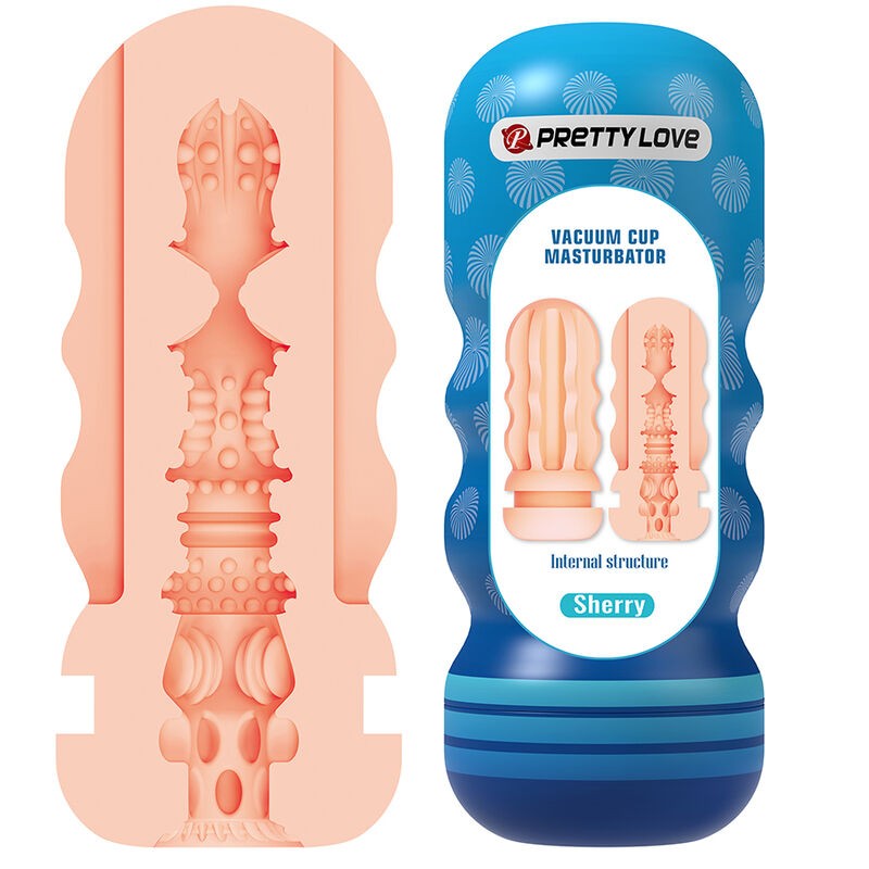 PRETTY LOVE - SHERRY, MASTURBADOR VAGINAL COM VENTOSA E TEXTURAS INTERNAS - D-245948 - Dona Pimenta