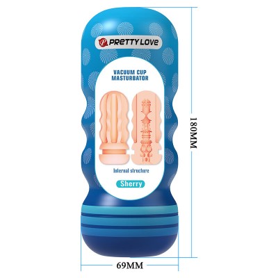 PRETTY LOVE - SHERRY, MASTURBADOR VAGINAL COM VENTOSA E TEXTURAS INTERNAS - D-245948 - Dona Pimenta