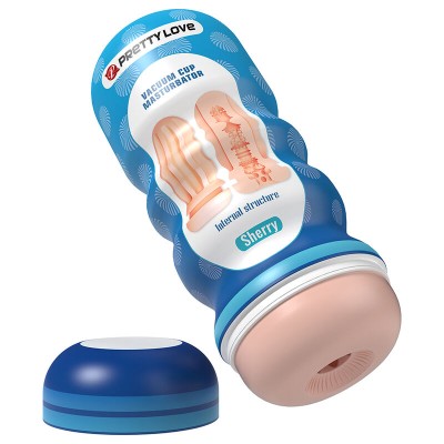 PRETTY LOVE - SHERRY, MASTURBADOR VAGINAL COM VENTOSA E TEXTURAS INTERNAS - D-245948 - Dona Pimenta
