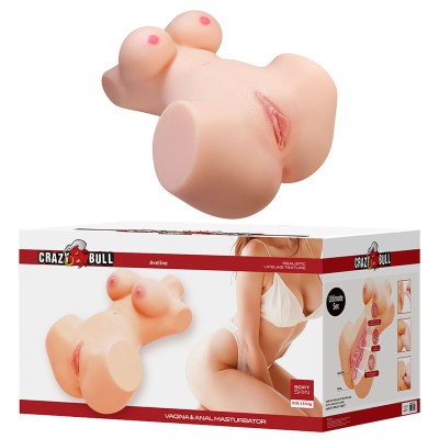 TOURO LOUCO - ANNIE XXL MASTURBADOR VAGINAL E ANAL COM CARNE DE SEIOS - D-245982 - Dona Pimenta
