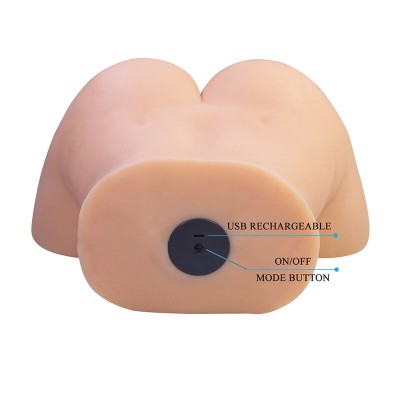 CRAZY BULL - LIORA XXL MASTURBADOR VAGINAL E ANAL DUPLO - D-245983 - Dona Pimenta