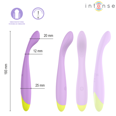 INTENSE - LUCCA ESTIMULADOR DE PONTO G FLEXÍVEL RECARREGÁVEL VIA USB - D-246283 - Dona Pimenta