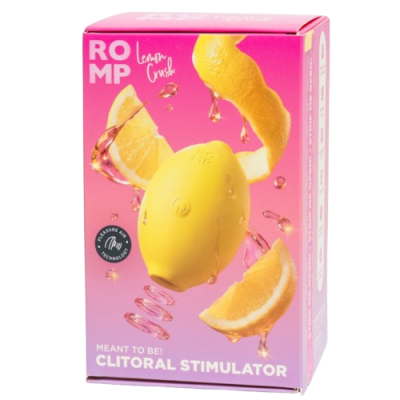 ROMP - LEMON CRUSH PLEASURE AIR ESTIMULADOR CLITÓRICO AMARELO - D-246267 - Dona Pimenta