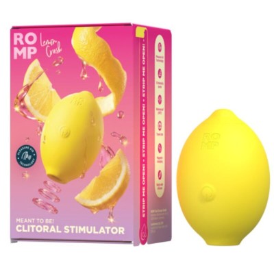 ROMP - LEMON CRUSH PLEASURE AIR ESTIMULADOR CLITÓRICO AMARELO - D-246267 - Dona Pimenta