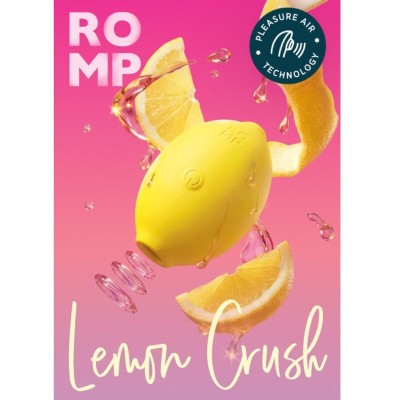 ROMP - LEMON CRUSH PLEASURE AIR ESTIMULADOR CLITÓRICO AMARELO - D-246267 - Dona Pimenta
