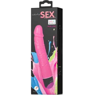 COLORFUL SEX VIBRADOR REALISTICO ROSA 23 CM - D-218769 - Dona Pimenta