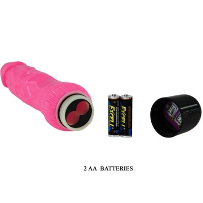 COLORFUL SEX VIBRADOR REALISTICO ROSA 24 CM - D-218771 - Dona Pimenta