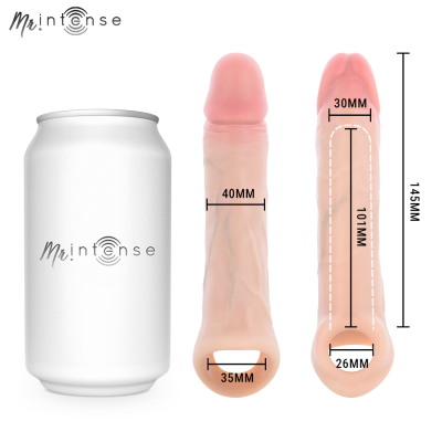 MR INTENSE - SIMON M CAPA DE SILICONE PARA PÊNIS 14,5 CM -Ø- 4 CM - D-245168 - Dona Pimenta