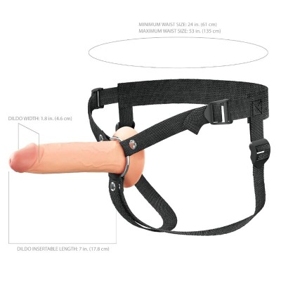FANTASY X-TENSIONS ELITE - STRAP-ON DE SILICONE OCO DE 17,8 CM - D-246338 - Dona Pimenta