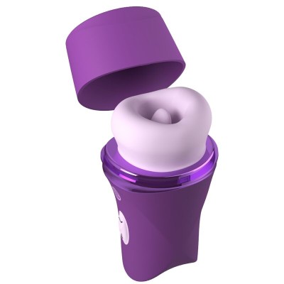 FANTASY FOR HER - LUSH KISS PLUSH PURPLE SUCTION & LICKING CLITORIAL TIMULATOR - D-246317 - Dona Pimenta