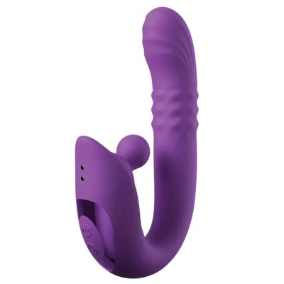 FANTASY FOR HER - HARMONI PRO VIBRADOR COELHO ROXO PARA PONTO G E CLITÓRIS - D-246320 - Dona Pimenta