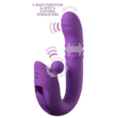 FANTASY FOR HER - HARMONI PRO VIBRADOR COELHO ROXO PARA PONTO G E CLITÓRIS - D-246320 - Dona Pimenta