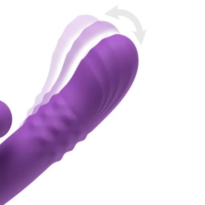 FANTASY FOR HER - HARMONI PRO VIBRADOR COELHO ROXO PARA PONTO G E CLITÓRIS - D-246320 - Dona Pimenta