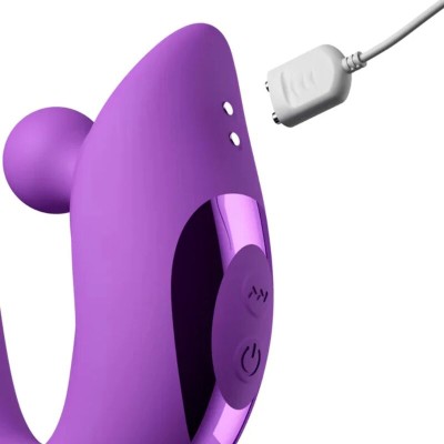 FANTASY FOR HER - HARMONI PRO VIBRADOR COELHO ROXO PARA PONTO G E CLITÓRIS - D-246320 - Dona Pimenta