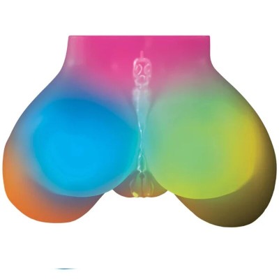 PDX ELITE - GO-GO BOOTY MEGA MASTURBADOR MASCULINO ILUMINADO COM LED - D-246321 - Dona Pimenta