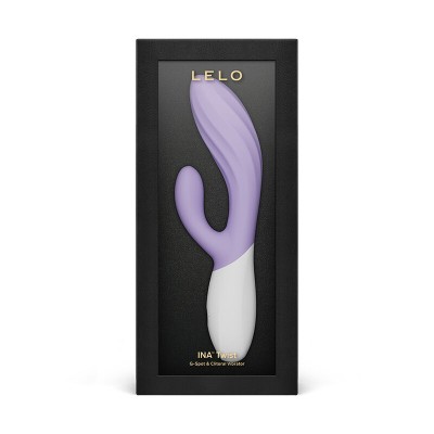 LELO - INA TWIST VIBRADOR DUPLO COELHO PARA PONTO G E CLITÓRIS LAVANDA - D-246390 - Dona Pimenta