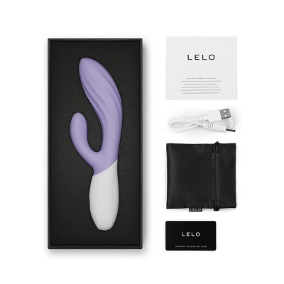 LELO - INA TWIST VIBRADOR DUPLO COELHO PARA PONTO G E CLITÓRIS LAVANDA - D-246390 - Dona Pimenta