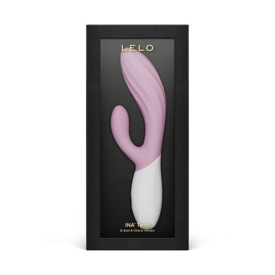 LELO - INA TWIST VIBRADOR DUPLO COELHO PARA PONTO G E CLITÓRIS LAVANDA - D-246390 - Dona Pimenta