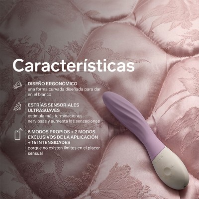 LELO - MONA TWIST VIBRADOR DE PONTO G RECARREGÁVEL COM CONTROLE POR APLICATIVO LAVANDA - D-246393 - Dona Pimenta