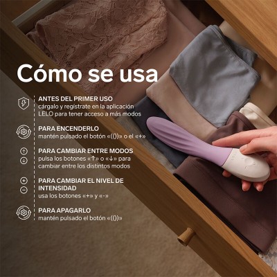 LELO - MONA TWIST VIBRADOR DE PONTO G RECARREGÁVEL COM CONTROLE POR APLICATIVO LAVANDA - D-246393 - Dona Pimenta