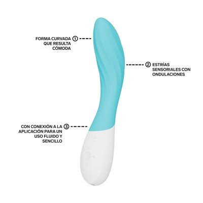 LELO - MONA TWIST VIBRADOR DE PONTO G RECARREGÁVEL COM CONTROLE POR APLICATIVO LAVANDA - D-246393 - Dona Pimenta