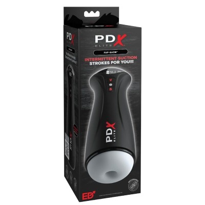PDX ELITE - FAP-GASM CLEAR MASTURBADOR MASCULINO COM SUCÇÃO INTERMITENTE - D-246343 - Dona Pimenta