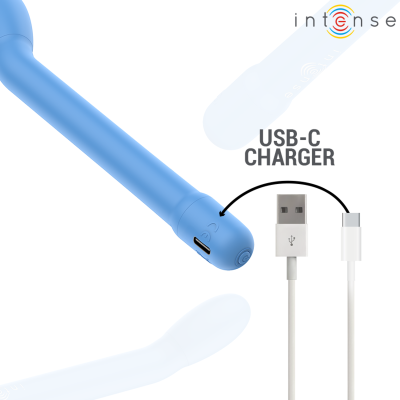 INTENSE - ESTIMULADOR DE PONTO G AZUL - D-244064 - Dona Pimenta