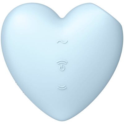 ESTIMULADOR E VIBRADOR CARDÍACO SATISFYER BONITO - AZUL - D-231776 - Dona Pimenta