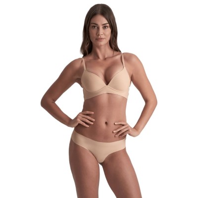 BYE-BRA - PACK 2 TANGAS INVISIBLES BEIGE Y NEGRO TALLA S - D-245502 - Dona Pimenta