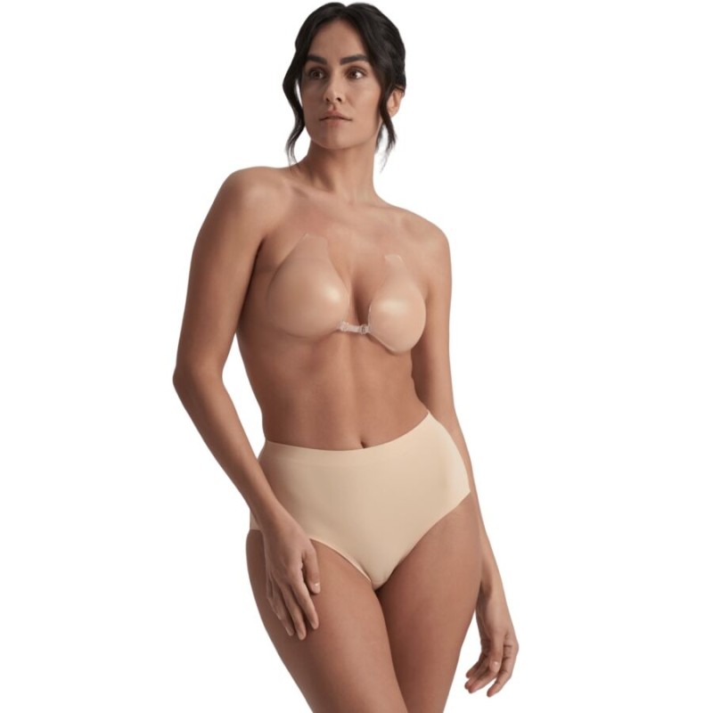 BYE-BRA - COPAS DE SILICONA BEIGE COPA A - D-245511 - Dona Pimenta