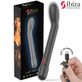 IBIZA - VIBRADOR DE PONTO G PRETO COM VIBRAÇÃO - D-245700 - Dona Pimenta