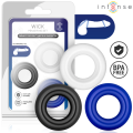 INTENSE - CONJUNTO DE 3 ANÉIS PENIANOS EM CORES VARIADAS - D-245650 - Dona Pimenta