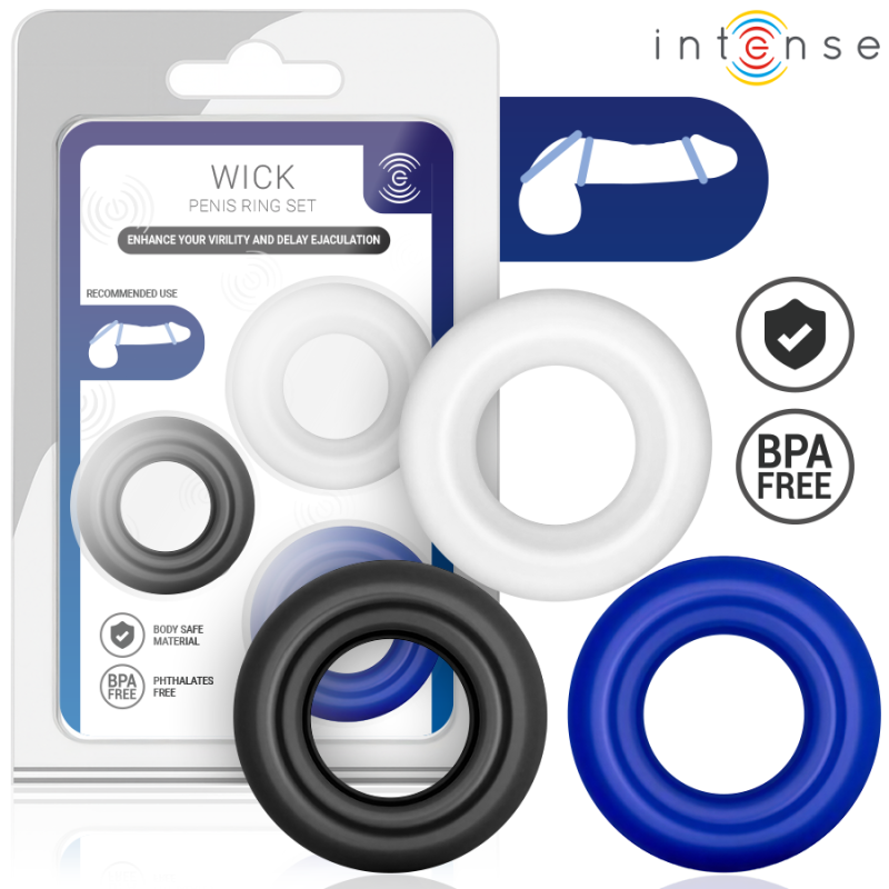 INTENSE - CONJUNTO DE 3 ANÉIS PENIANOS EM CORES VARIADAS - D-245650 - Dona Pimenta