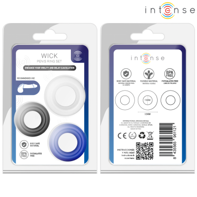 INTENSE - CONJUNTO DE 3 ANÉIS PENIANOS EM CORES VARIADAS - D-245650 - Dona Pimenta